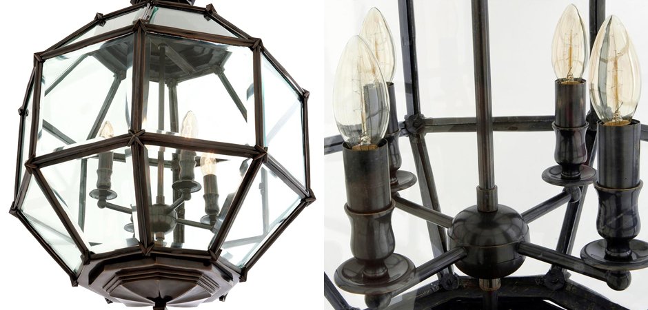 Люстра Lantern Owen Bronze M - Loft-Concept в Краснодаре