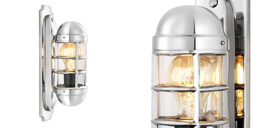 Бра Eichholtz Wall Lamp Le Caprice Nickel - Loft-Concept в Краснодаре
