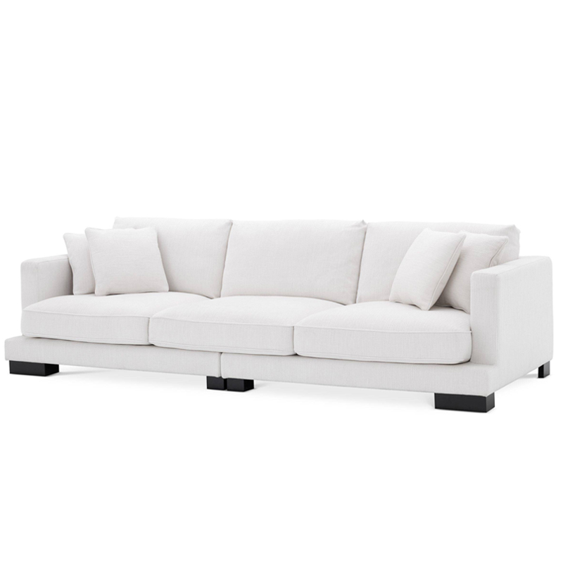 Диван Eichholtz Sofa Tuscany white Белый Черный в Краснодаре | Loft Concept 