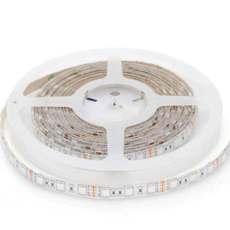 Светодиодная влагозащищенная лента 14,4W/m 60Led/m 5050SMD разноцветная 1M Белый в Краснодаре | Loft Concept 