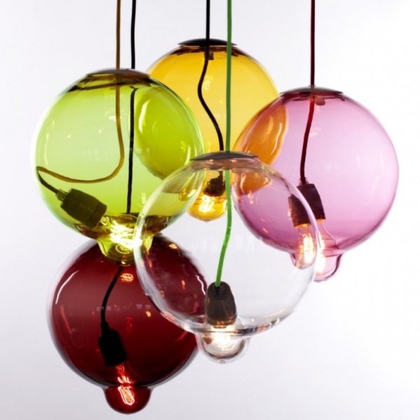 Люстра Cappellini Meltdown Suspension Lamp Прозрачный Янтарь (Amber) Серый (Gray) Синий Красный (Red) Зеленый Розовый (Rose) в Краснодаре | Loft Concept 