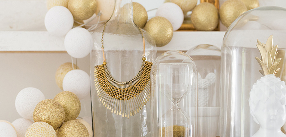 Гирлянда хлопковые фонарики Сotton Ball Shell-Gold - Loft-Concept в Краснодаре