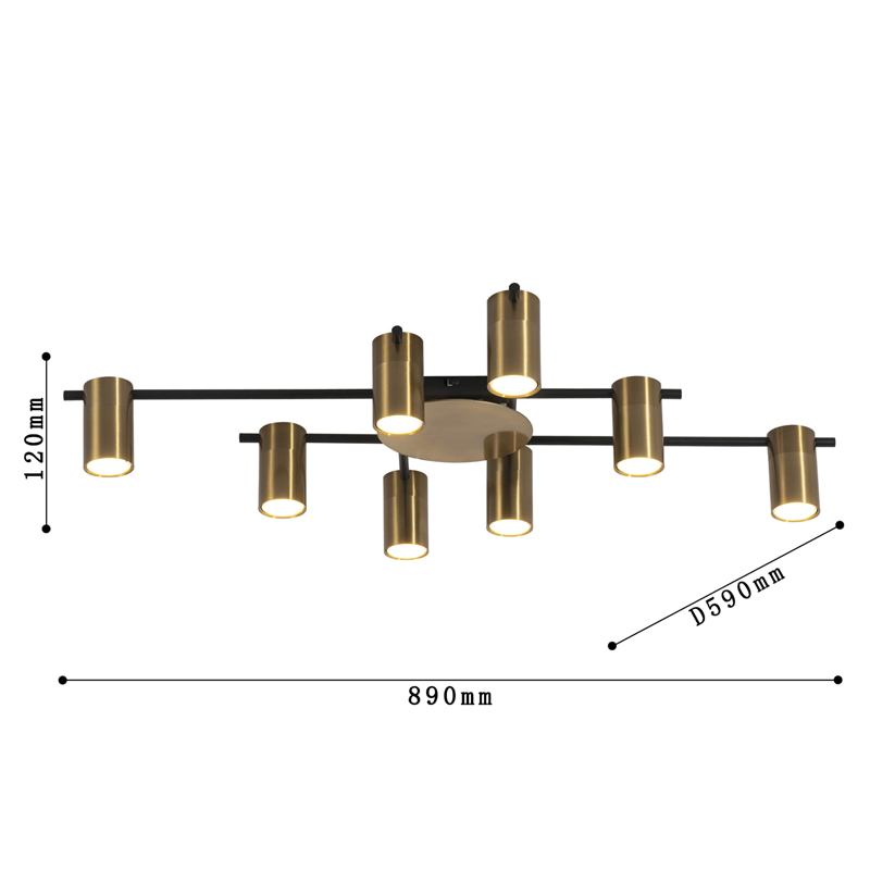 Потолочный светильник Tribes Chandelier Gold в Краснодаре