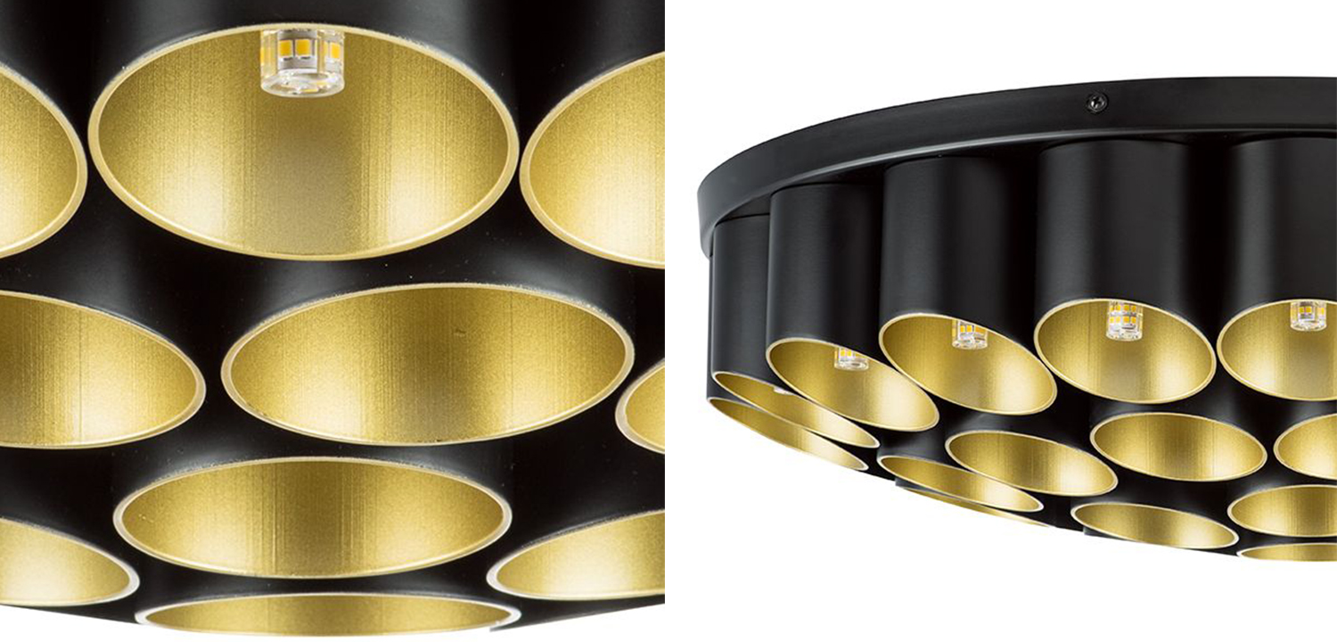 Потолочный светильник Garbi Black Pipe Organ Ceiling Lamp 40 - фото