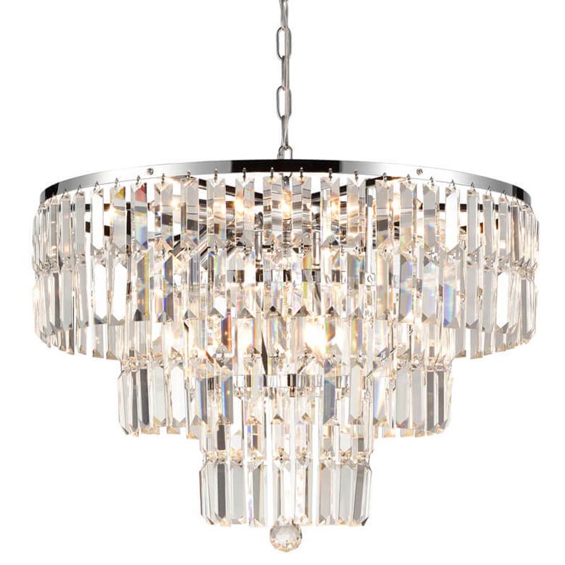 Люстра 1920s Odeon Chandelier chrome 60 Прозрачный (Transparent) Хром в Краснодаре | Loft Concept 