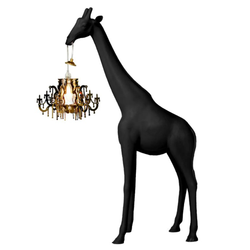 Настольная лампа черный жираф Black Giraffe Table Lamp Черный в Краснодаре | Loft Concept 