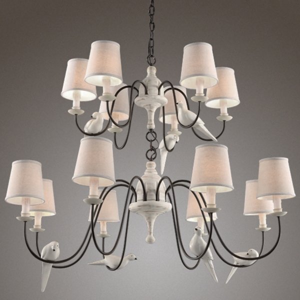 Люстра Norman Bird Large Chandelier ivory ( слоновая кость ) в Краснодаре | Loft Concept 