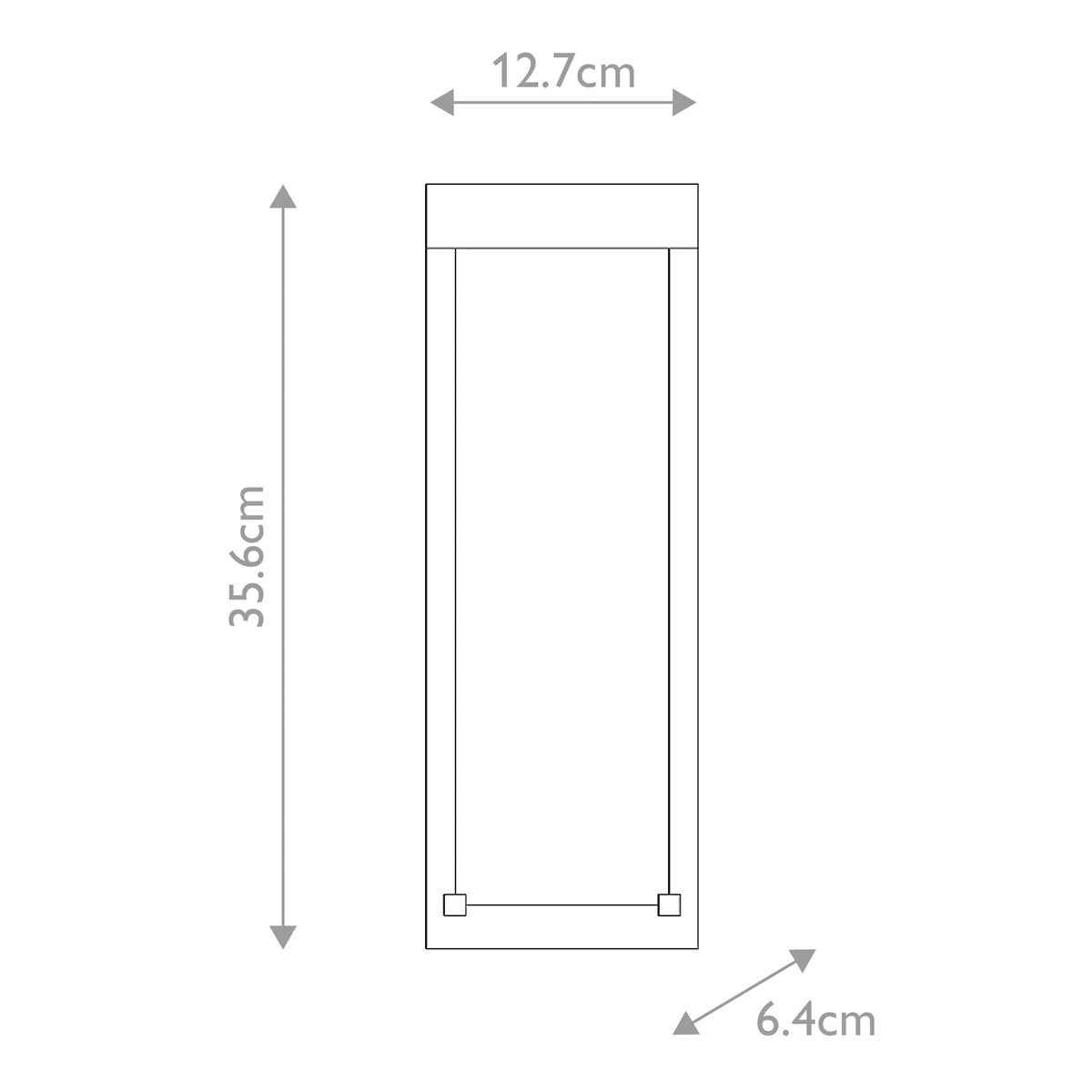 Настенный фонарь уличный прямоугольный черного цвета со стеклом с пузырьками Eurofase в Краснодаре