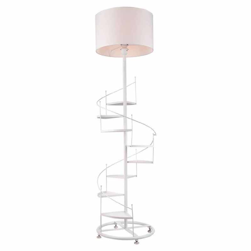 Торшер Spiral Staircase Floor Lamp White Белый в Краснодаре | Loft Concept 