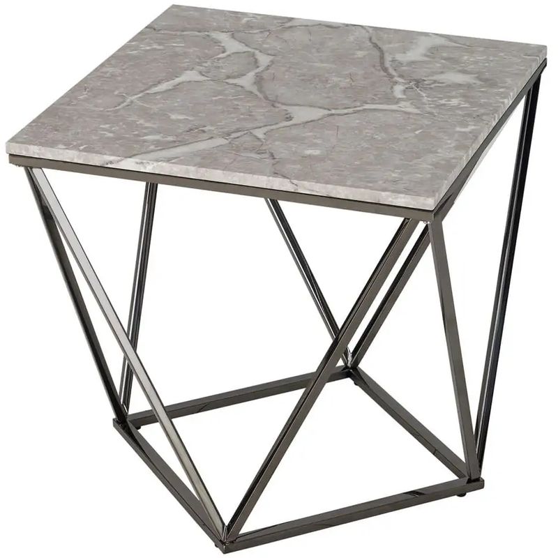 Приставной стол Kovaldzhi Collection Frame Geometry Dark Chrome Бежево-серый Белый Мрамор Bianco Темный хром Приставной стол Kovaldzhi Collection Frame Geometry Dark Chrome Бежево-серый Белый Мрамор Bianco Темный хром в Краснодаре | Loft Concept
