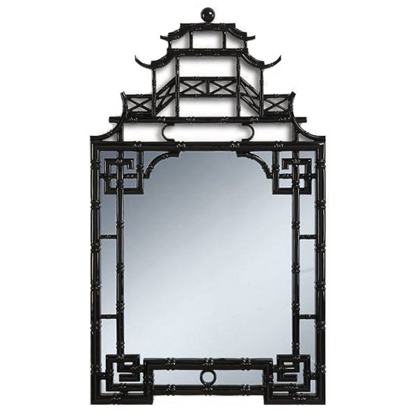 Зеркало Pagoda Mirror Black Черный в Краснодаре | Loft Concept 