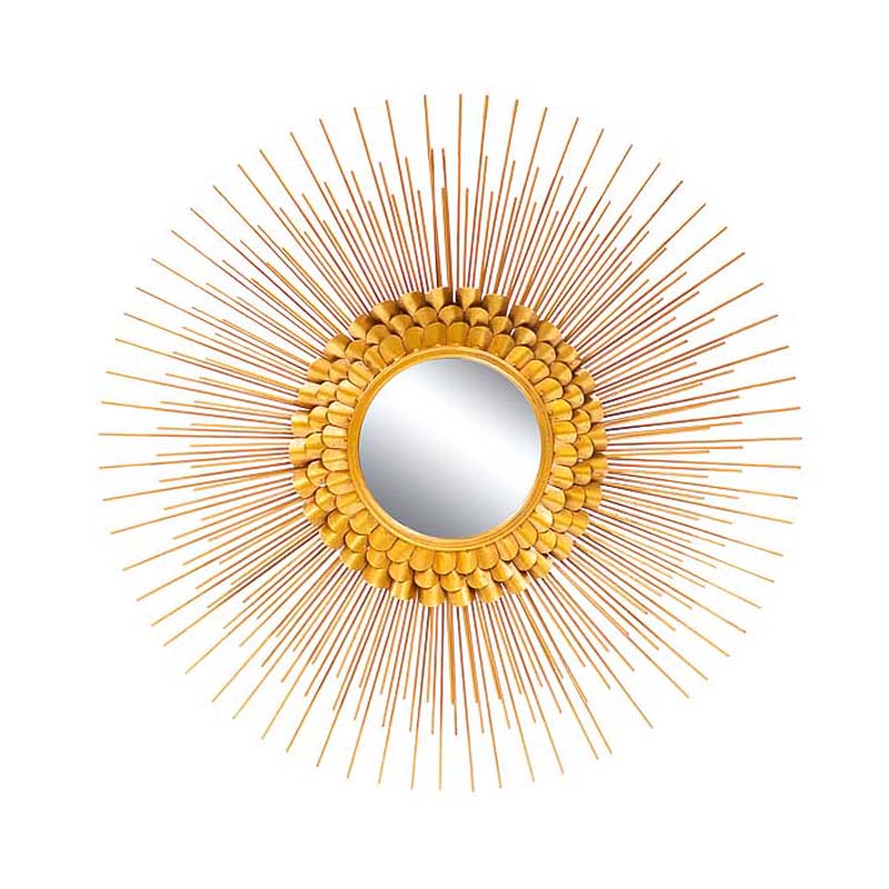 Зеркало-солнце Golden Petals Mirror Sun Золотой в Краснодаре | Loft Concept 