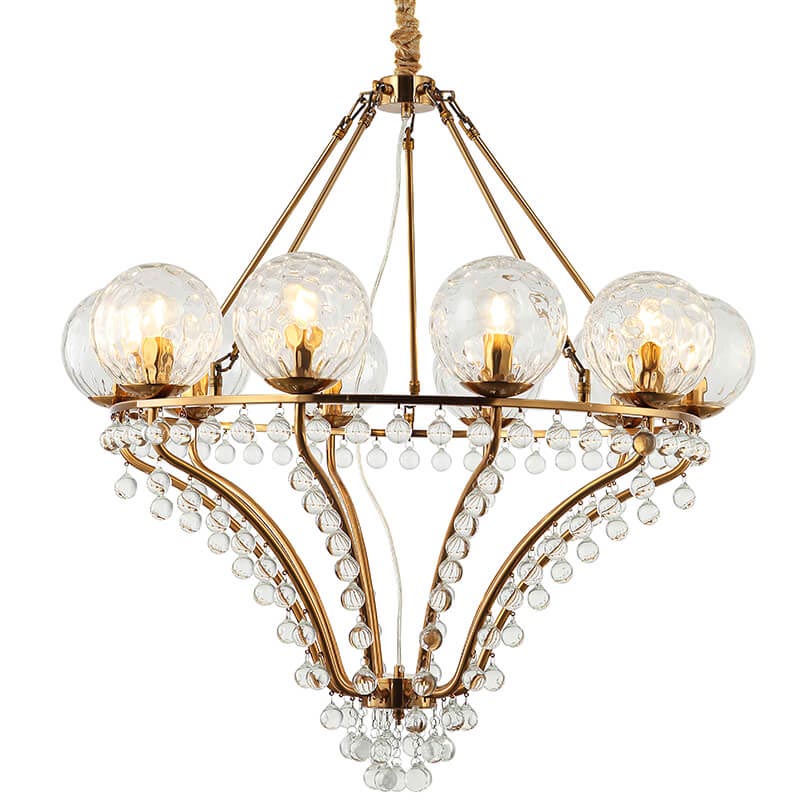 Люстра Melaine Chandelier gold Золотой Прозрачный (Transparent) в Краснодаре | Loft Concept 