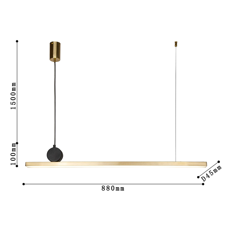 Светодиодная люстра DRAWING LINES Gold в Краснодаре