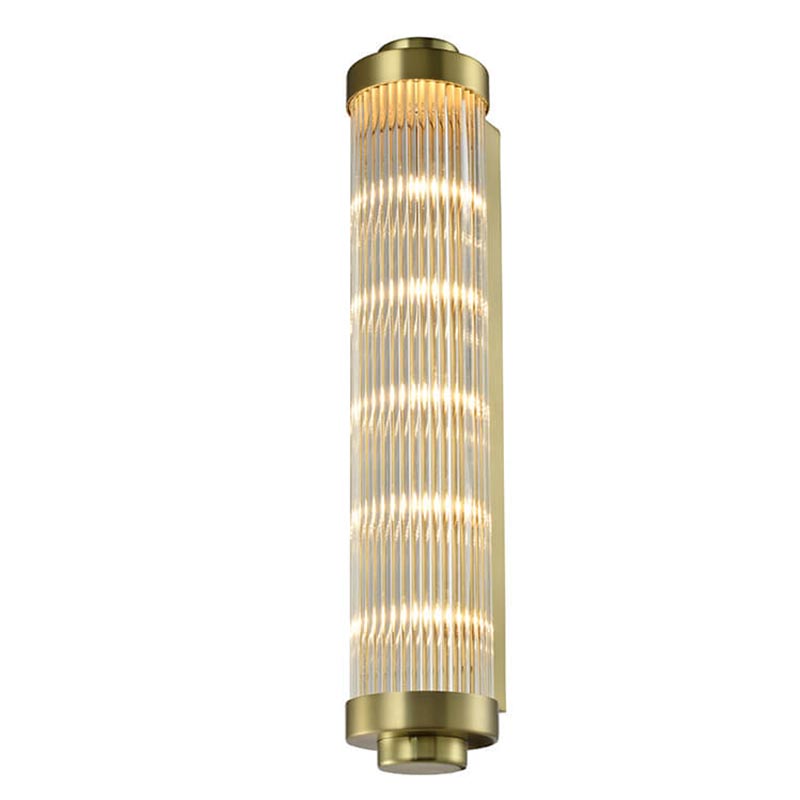 Бра Buck Glass TUBE Wall Lamp Brass Латунь Прозрачный (Transparent) в Краснодаре | Loft Concept 