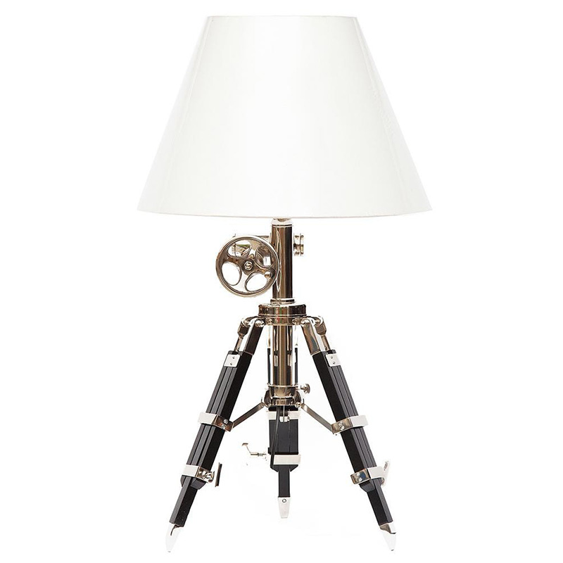 Настольная лампа Victorian Era Tripod Lamp Коричневый Медь Белый в Краснодаре | Loft Concept 