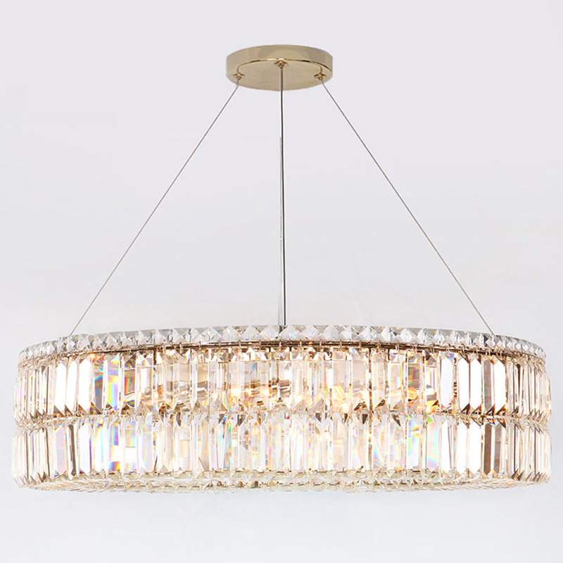 Люстра Darleen Crystal Gold Chandelier 17 Золотой Прозрачный (Transparent) в Краснодаре | Loft Concept 