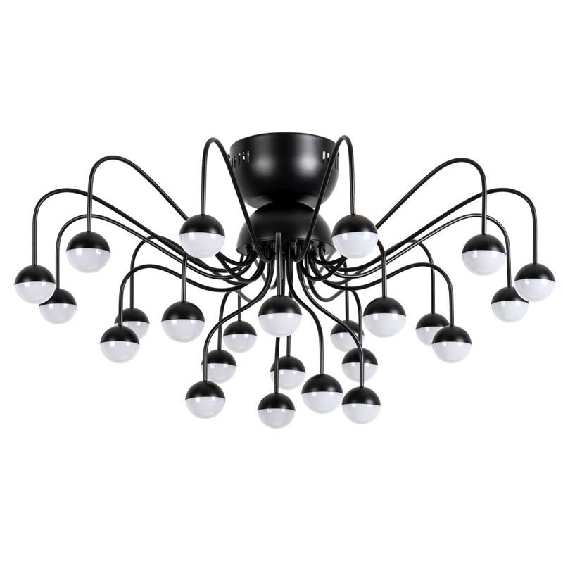 Потолочная люстра Vilelme Chandelier black Черный в Краснодаре | Loft Concept 