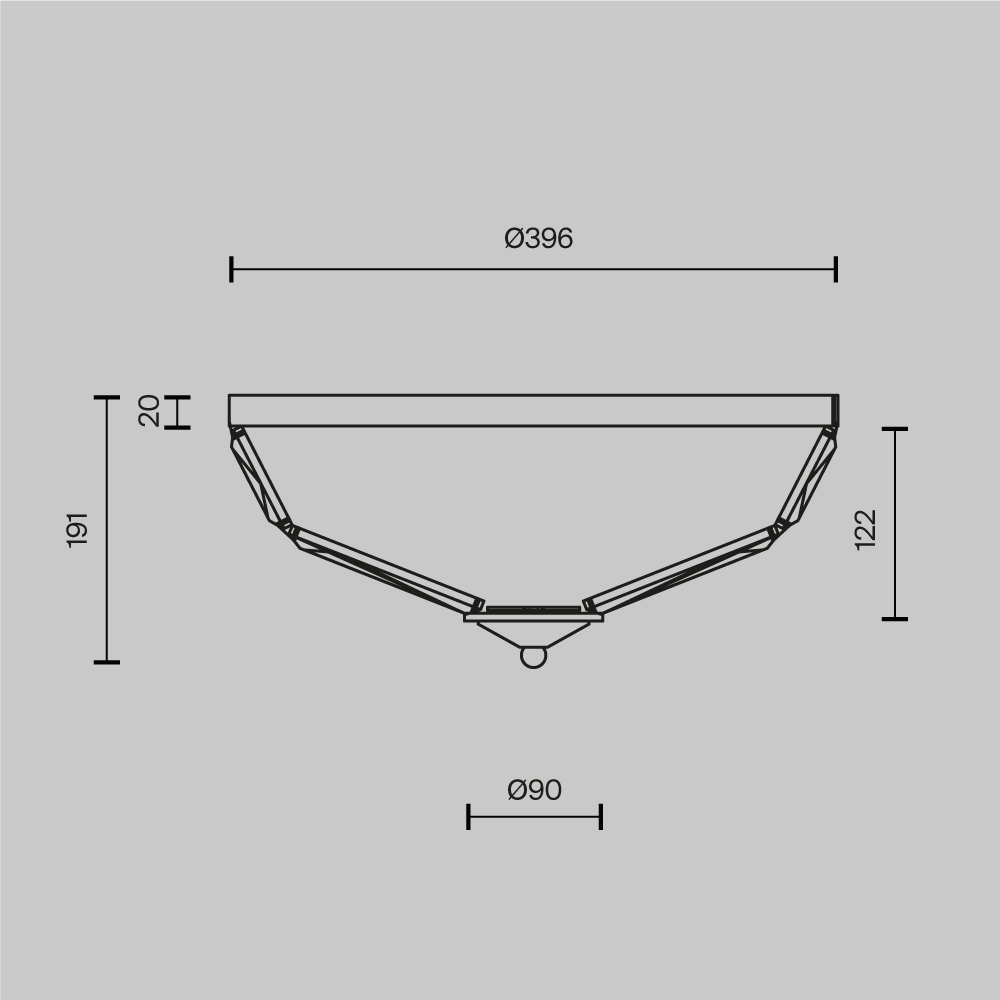 Потолочный светильник Facet E14х4 в Краснодаре