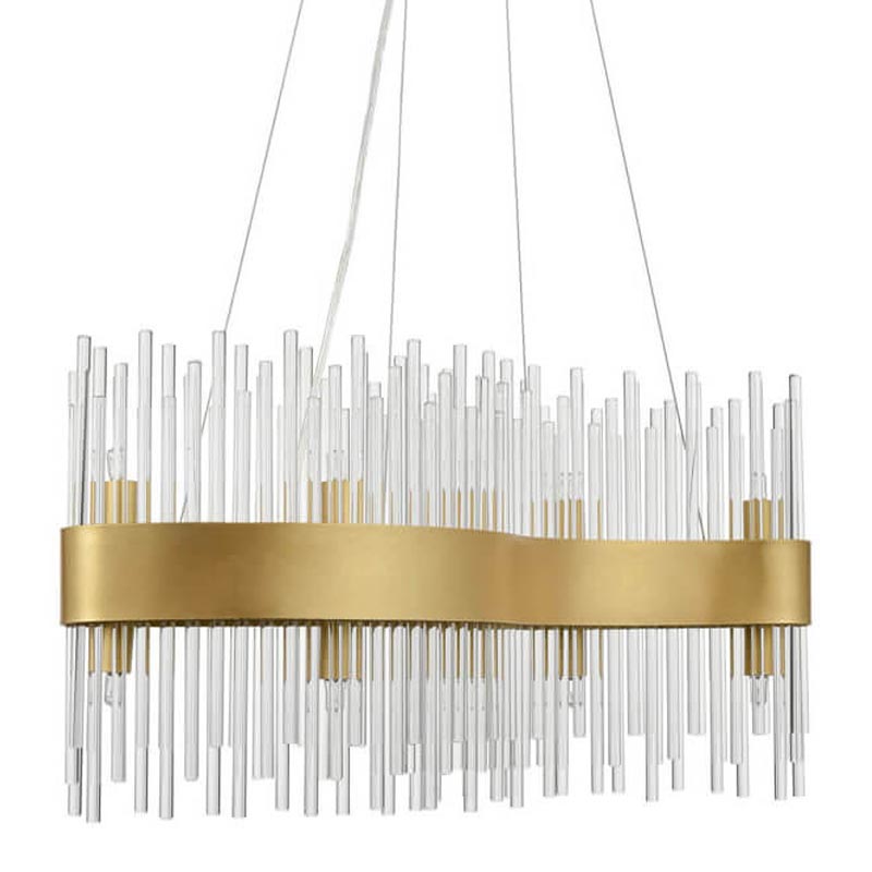 Люстра Nembus Chandelier 60 gold Прозрачный (Transparent) Золотой в Краснодаре | Loft Concept 