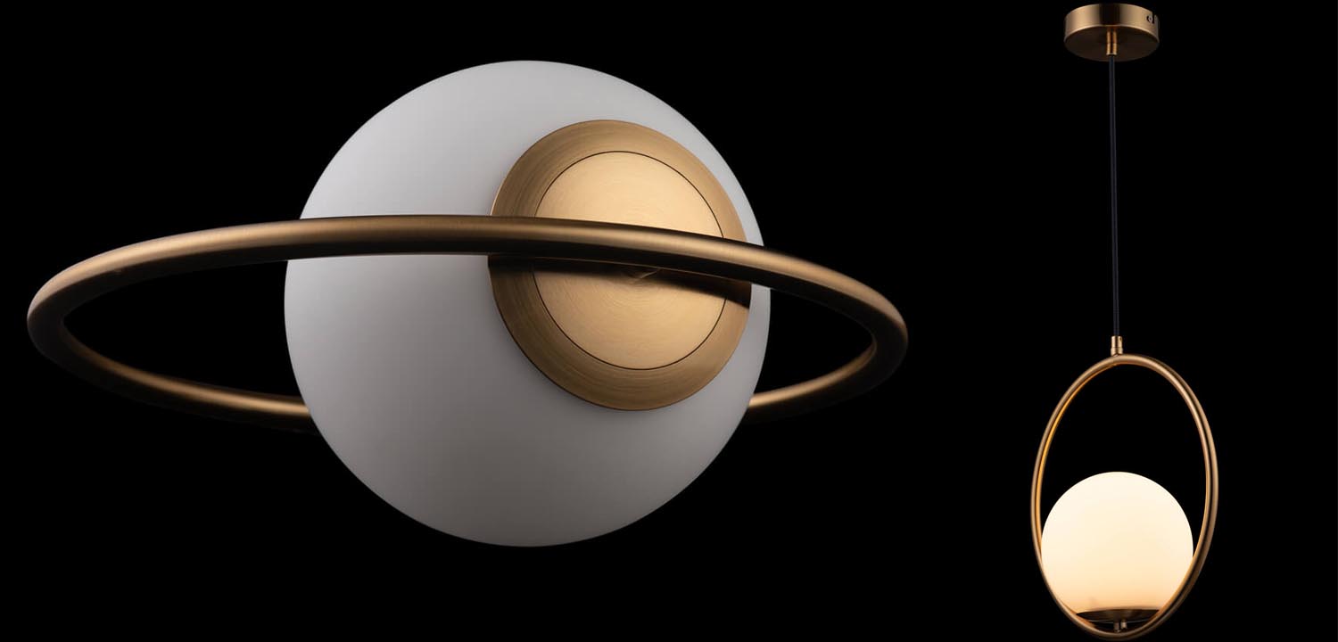 Подвесной светильник B.LUX C Ball circle copper - фото