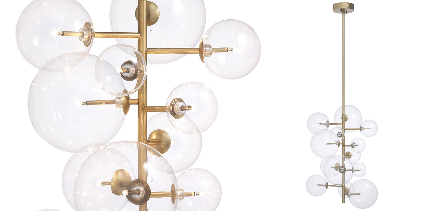 Люстра Eichholtz Chandelier Ezra Brass - фото