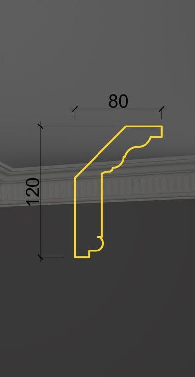 Карниз с орнаментом KO-03 в Краснодаре