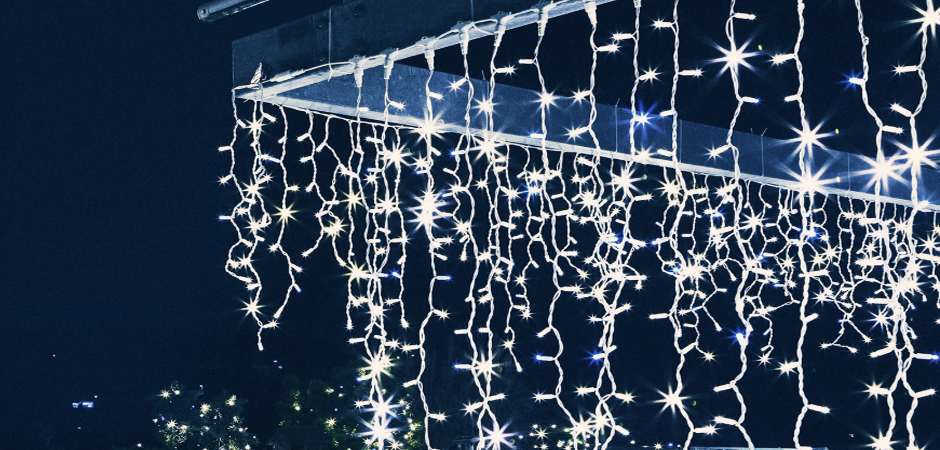 Светодиодная Гирлянда-Бахрома с Белым светом - Loft-Concept в Краснодаре