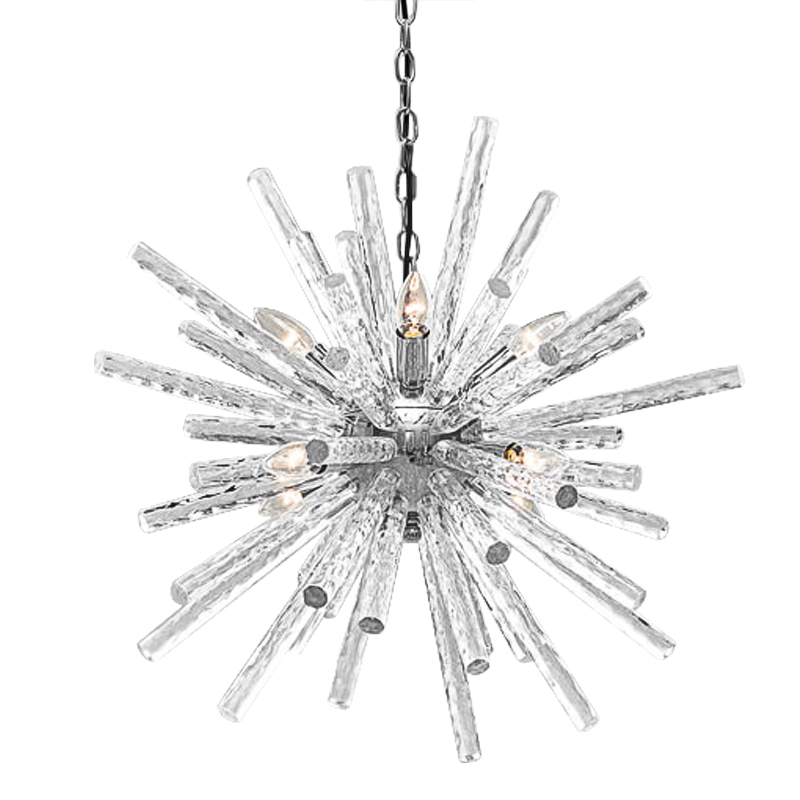 Люстра Icicles Sputnik Chandeliers Хром Прозрачный в Краснодаре | Loft Concept 