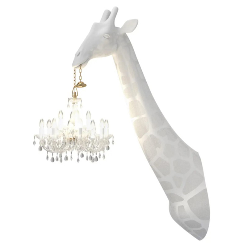 Бра белый жираф White Giraffe Wall Lamp Sconce Chandalier Белый в Краснодаре | Loft Concept 