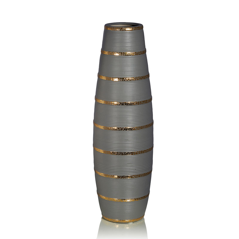 Ваза Vase Beehive gray Серый Золотой в Краснодаре | Loft Concept 