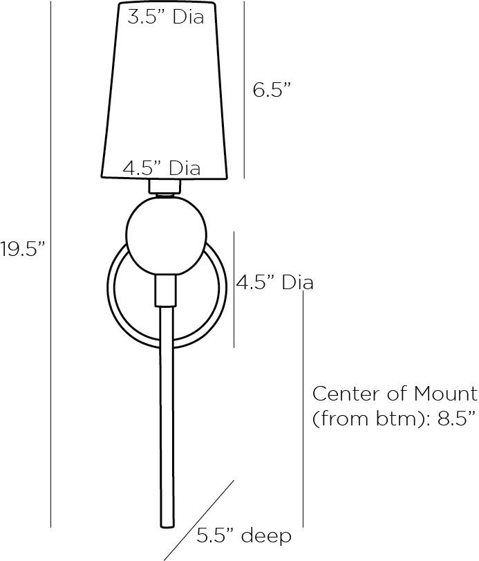 Бра Arteriors MENDEE SCONCE в Краснодаре