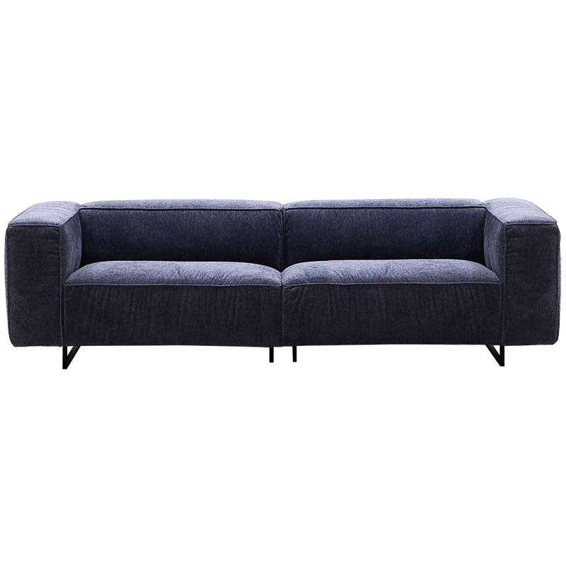 Диван Bastien Soft Dark Blue Sofa Темно-синий Черный в Краснодаре | Loft Concept 