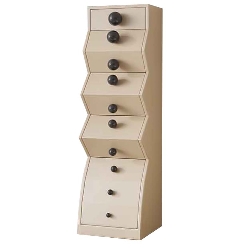 Комод Garton Wooden Forms Chest Of Drawers Beige Бежевый Черный в Краснодаре | Loft Concept 