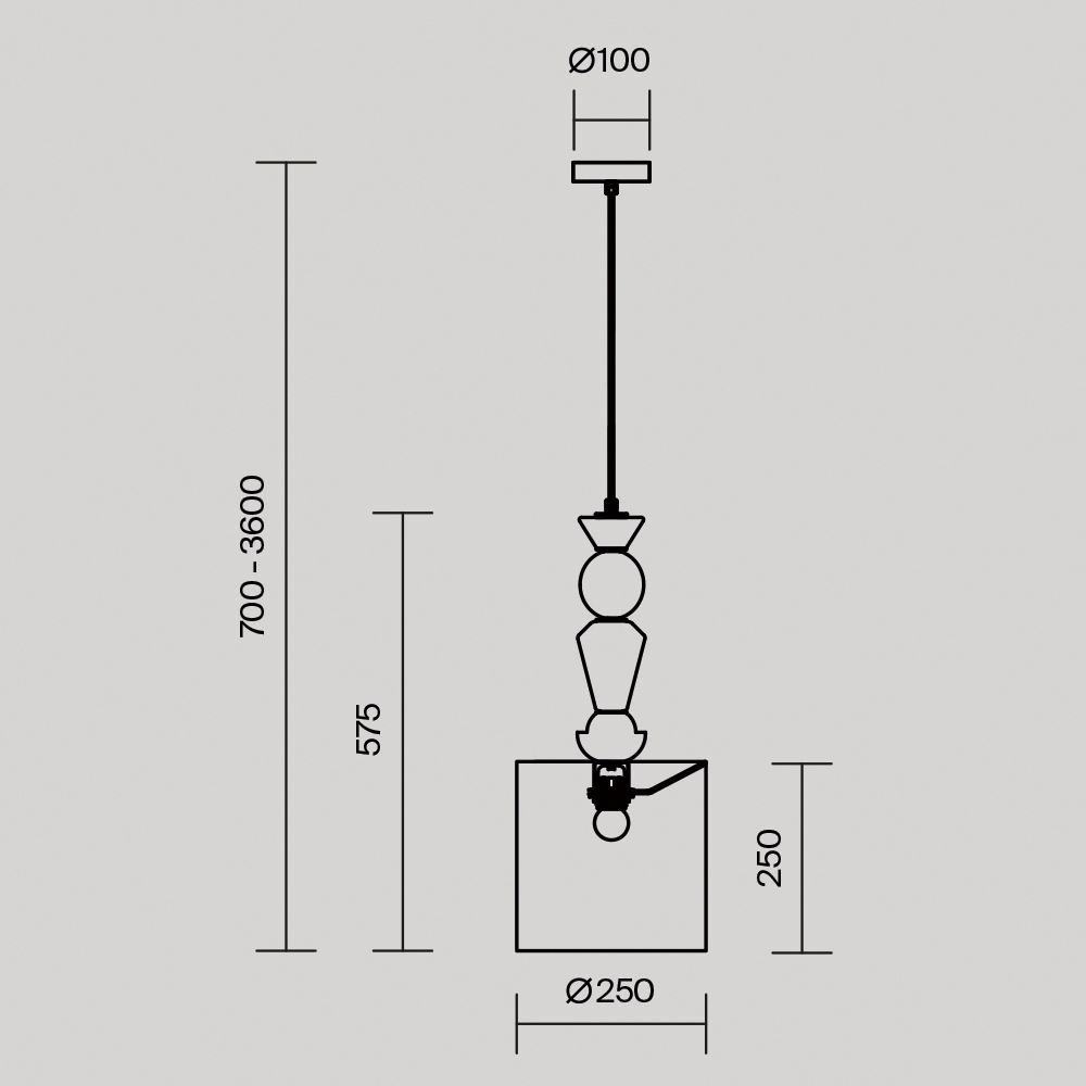 Подвесной светильник Comforty Е27*1 в Краснодаре