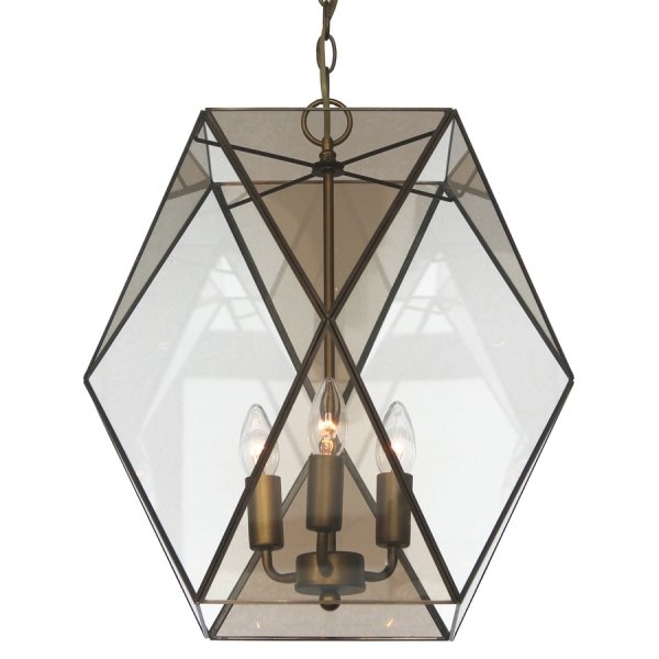 Подвесной светильник Rombius Pendant large III brandy glass Темная бронза винтаж в Краснодаре | Loft Concept 