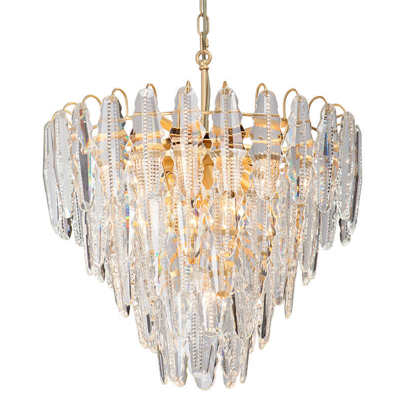 Люстра Maogan Textured Chandelier Золотой Прозрачный (Transparent) в Краснодаре | Loft Concept 