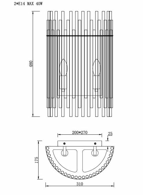 Бра Nembus Chromium Sconces в Краснодаре