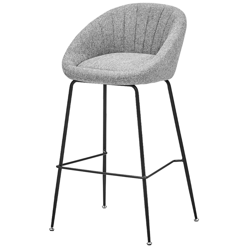 Барный стул Alberto Bar Stool Gray Черный Светло-серый в Краснодаре | Loft Concept 