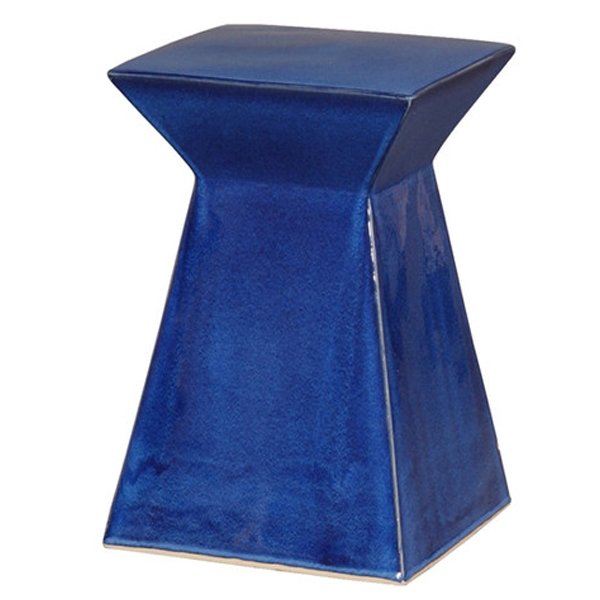 Керамический табурет Upright Garden Stool - Blue Синий в Краснодаре | Loft Concept 