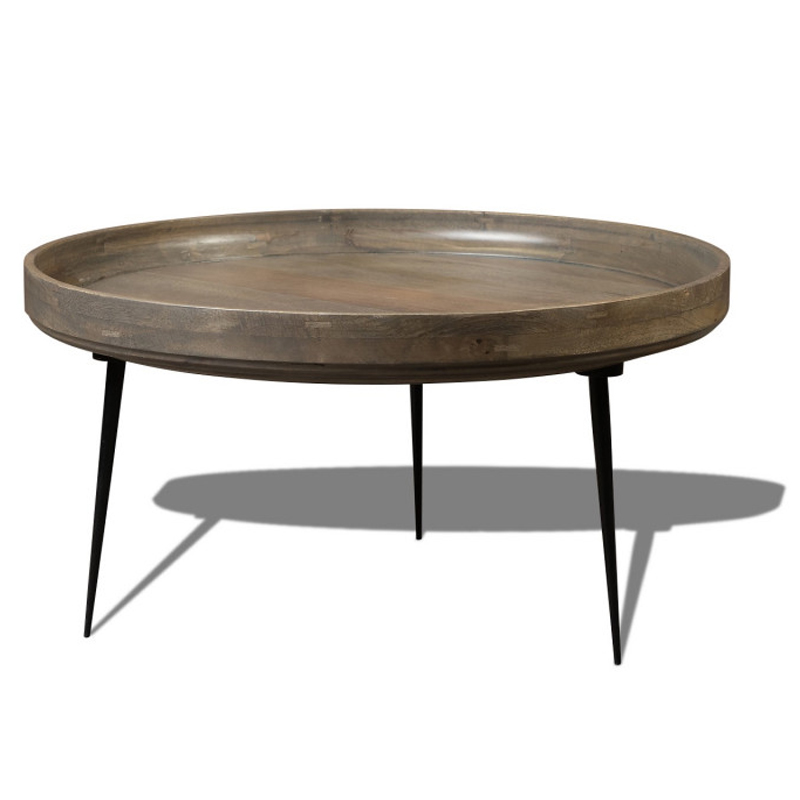 Кофейный стол Davidson Coffee Table platinum 40 Серый Черный в Краснодаре | Loft Concept 