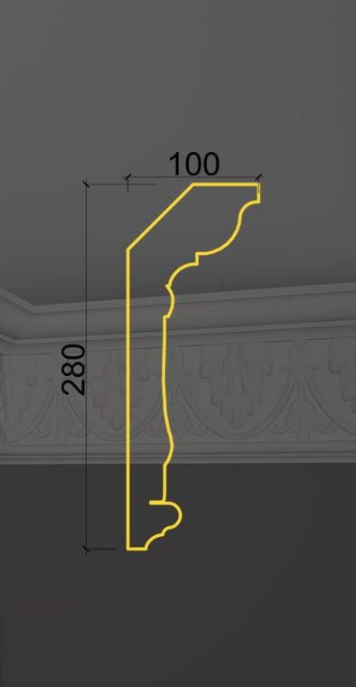 Карниз с орнаментом KO-02 в Краснодаре