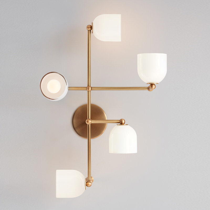 Бра Edie Sconce white Латунь Белый в Краснодаре | Loft Concept 