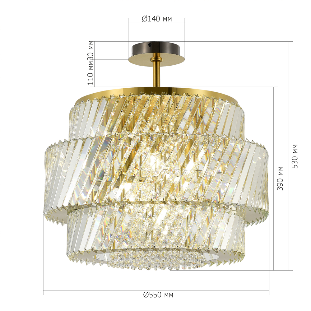 Потолочный светильник в классическом обрамлении Light Connoisseurs Beauty в Краснодаре