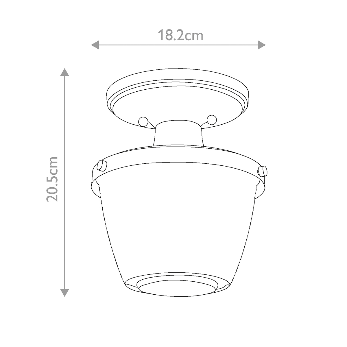 Потолочный светильник для ванных комнат с плафоном из прессованного фактурного стекла Quoizel в Краснодаре
