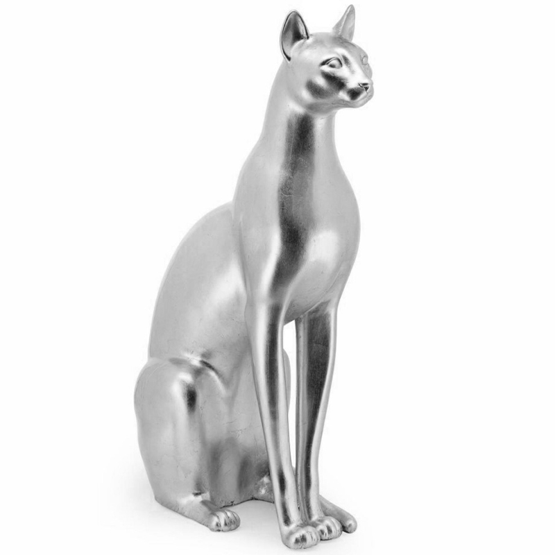 Статуэтка Abhika Egyptian Cat Silver Серебряный в Краснодаре | Loft Concept 