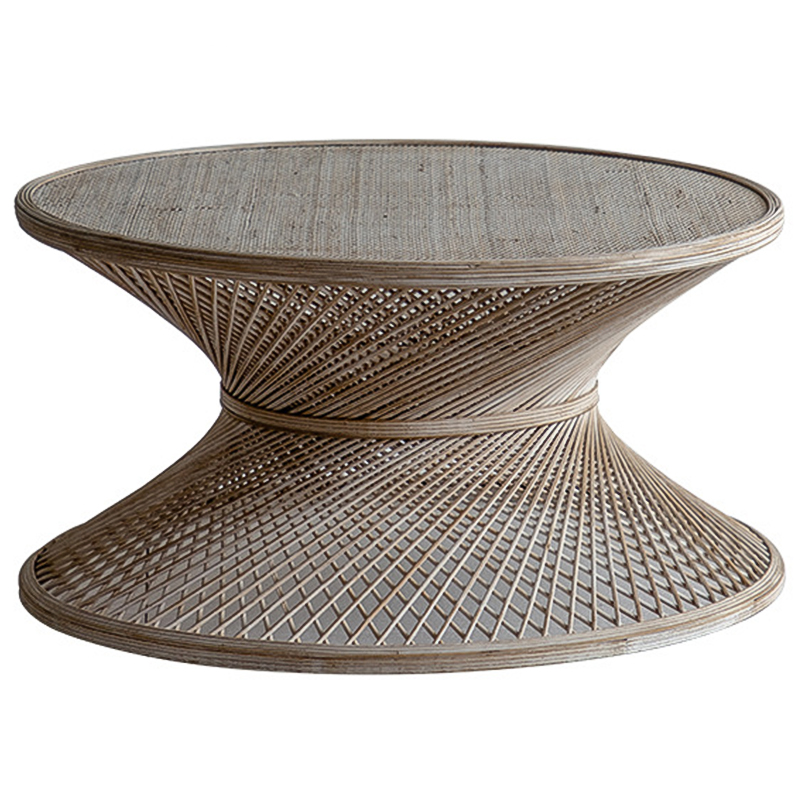 Кофейный стол Zaire Wicker Coffee Table Light Древесина в Краснодаре | Loft Concept 