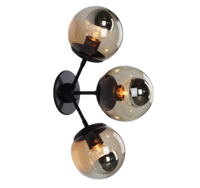 бра Modo Sconce 3 Globes Черный в Краснодаре | Loft Concept 