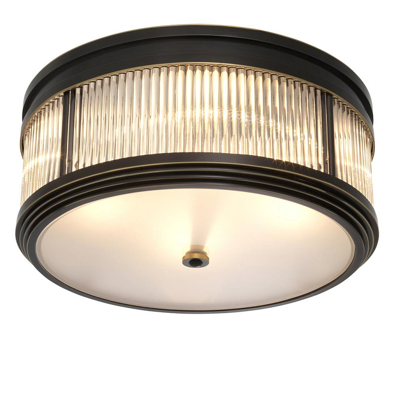 Потолочный светильник Темная бронза Dark bronze Disk Ceiling Lamp Темная бронза Прозрачное Стекло Потолочный светильник Темная бронза Dark bronze Disk Ceiling Lamp Темная бронза Прозрачное Стекло в Краснодаре | Loft Concept