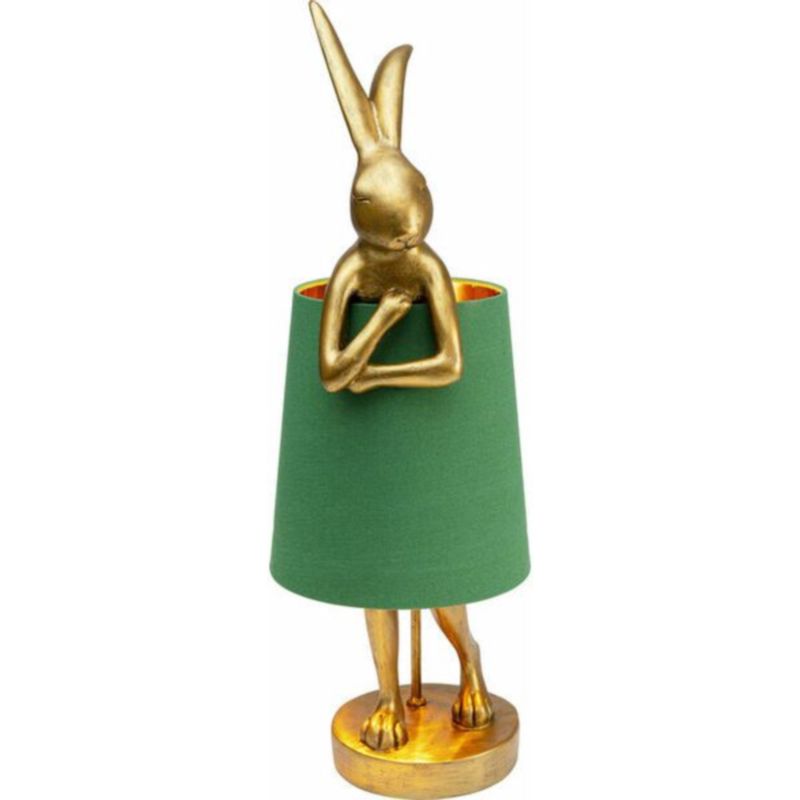 Настольная лампа Golden Hare/ green lampshade Золотой Зеленый в Краснодаре | Loft Concept 